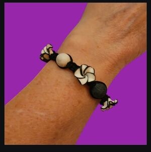 3/$30 Macrame Floral Polymer Clay Beaded Diffuser Bracelet